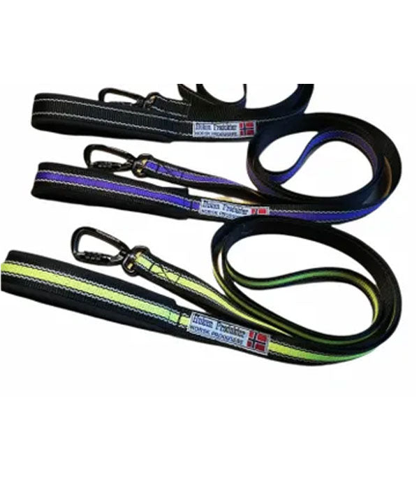 Huken reflective leash with bright reflective band for visibility during nighttime walks, made of durable material.